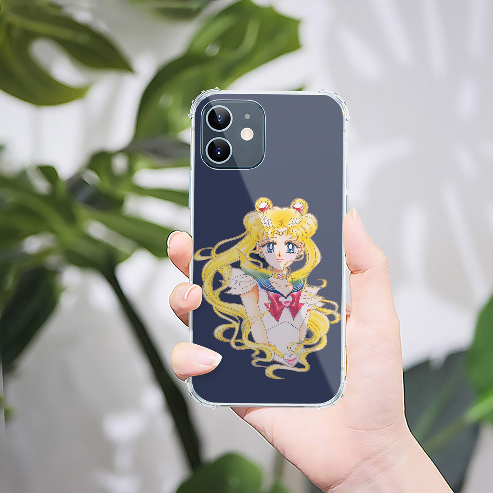 （画像用） 美少女戦士セーラームーン 月野 うさぎ つきの うさぎ Sailor Moon Tsukino Usagi 【iPhone 12シリーズ対応】透明スマホケース（クリアソフトケース）